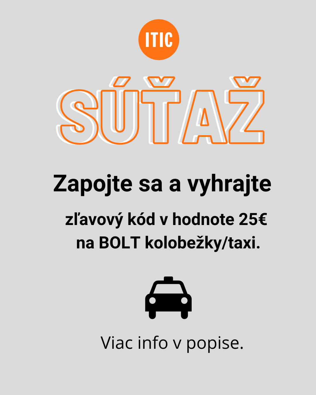 Zapojte sa do súťaže o zľavový kód v hodnote 25 na cestovanie s Bolt